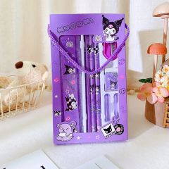 Sanrio Kuromi My Melody Cinnamoroll Kırtasiye Seti 8 Parça Kuromi Kırtasiye Seti