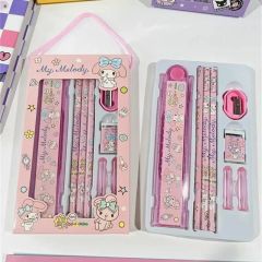 Sanrio Kuromi My Melody Cinnamoroll Kırtasiye Seti 8 Parça My Melody Kırtasiye Seti