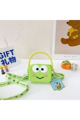 Sanrio Kawaii Kuromi Omuz Askılı Çocuk Silikon Çanta Cüzdan Ayarlanabilir Keroppi Çanta