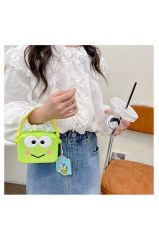 Sanrio Kawaii Kuromi Omuz Askılı Çocuk Silikon Çanta Cüzdan Ayarlanabilir Keroppi Çanta