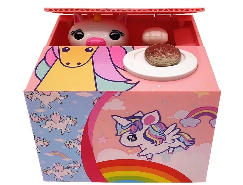 Müzikli Para Alan Unicorn Kumbara