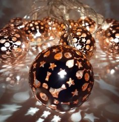 Metal Top Işık Zinciri Şerit Led 10 lu Rose Gold