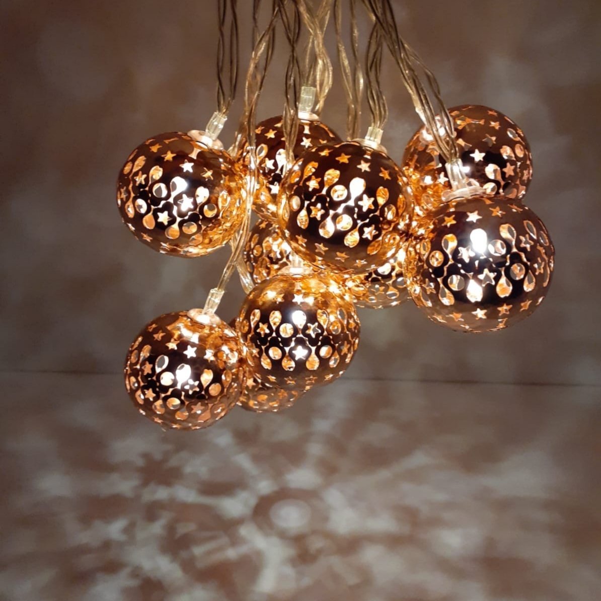 Metal Top Işık Zinciri Şerit Led 10 lu Rose Gold