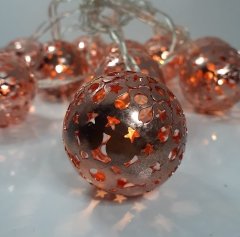 Metal Top Işık Zinciri Şerit Led 10 lu Rose Gold