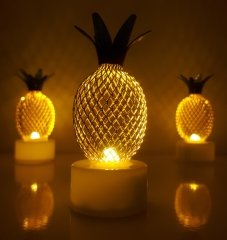Ananas Metal Tel Mini Led Lamba