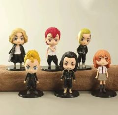 Anime Tokyo Revengers 6 Adet Figür Set Manjiro Ken Takemichi Atsushi Hinata Keisuke Figürleri