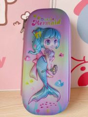 3D Kawaii Mermaid Deniz Kızı Sert Kapaklı Kabartmalı Kalemlik
