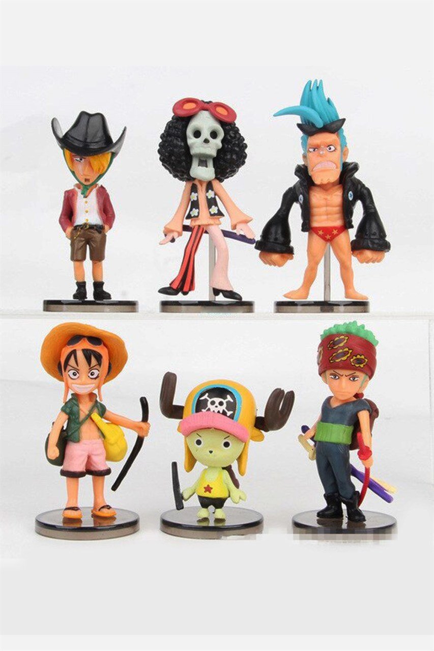 One Piece 3 Boyutlu Anahtarlık Seti 6 Parça