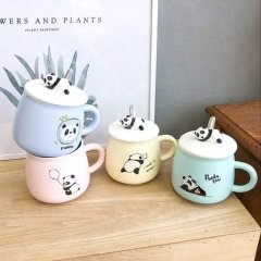 Panda Tasarım Kapaklı Kupa Bardak