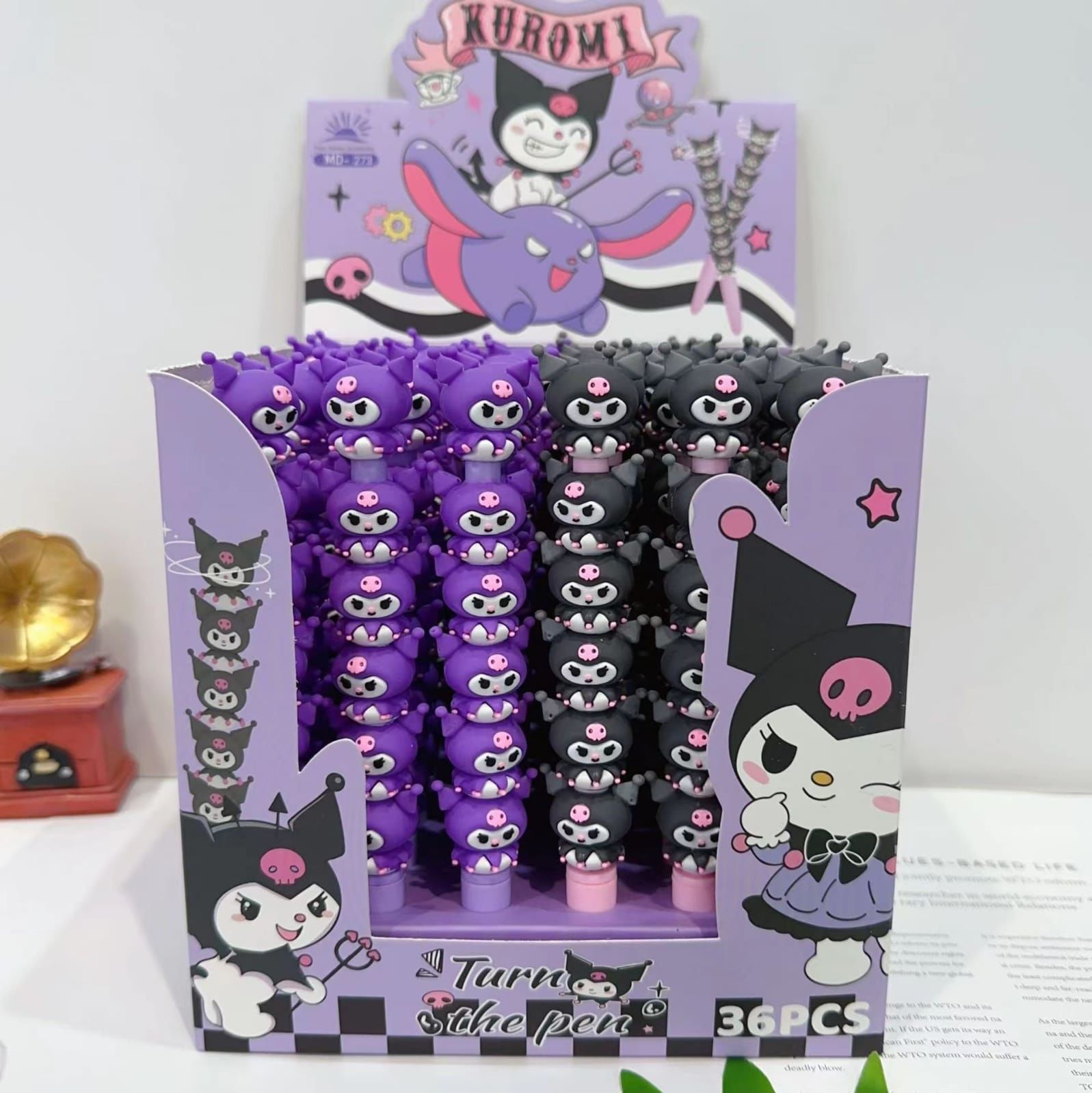 Sanrio Kuromi Fosforlu Kalem Seti 6 lı