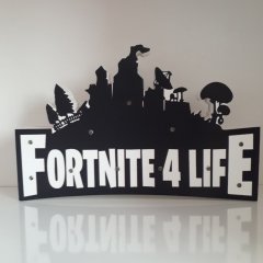 Ahşap Fortnite 4 Life Biblo Led Işıklı