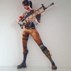 Ahşap Fortnite Headhunter Karakteri Led Işıklı