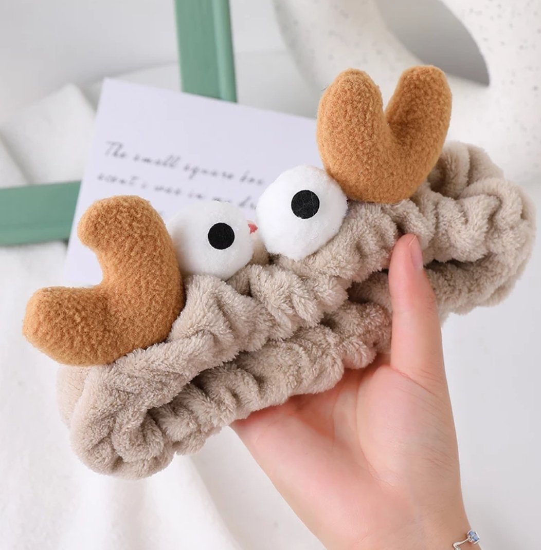 Sevimli Geyik Peluş Saç Bandı Bandana