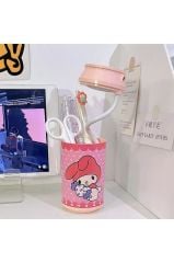 Kuromi Cinnamoroll My Melody Şarjlı 2 Kademeli Led Masa ve Gece Lambası Masa Lambası Kalemlik