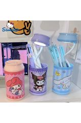 Kuromi Cinnamoroll My Melody Şarjlı 2 Kademeli Led Masa ve Gece Lambası Masa Lambası Kalemlik