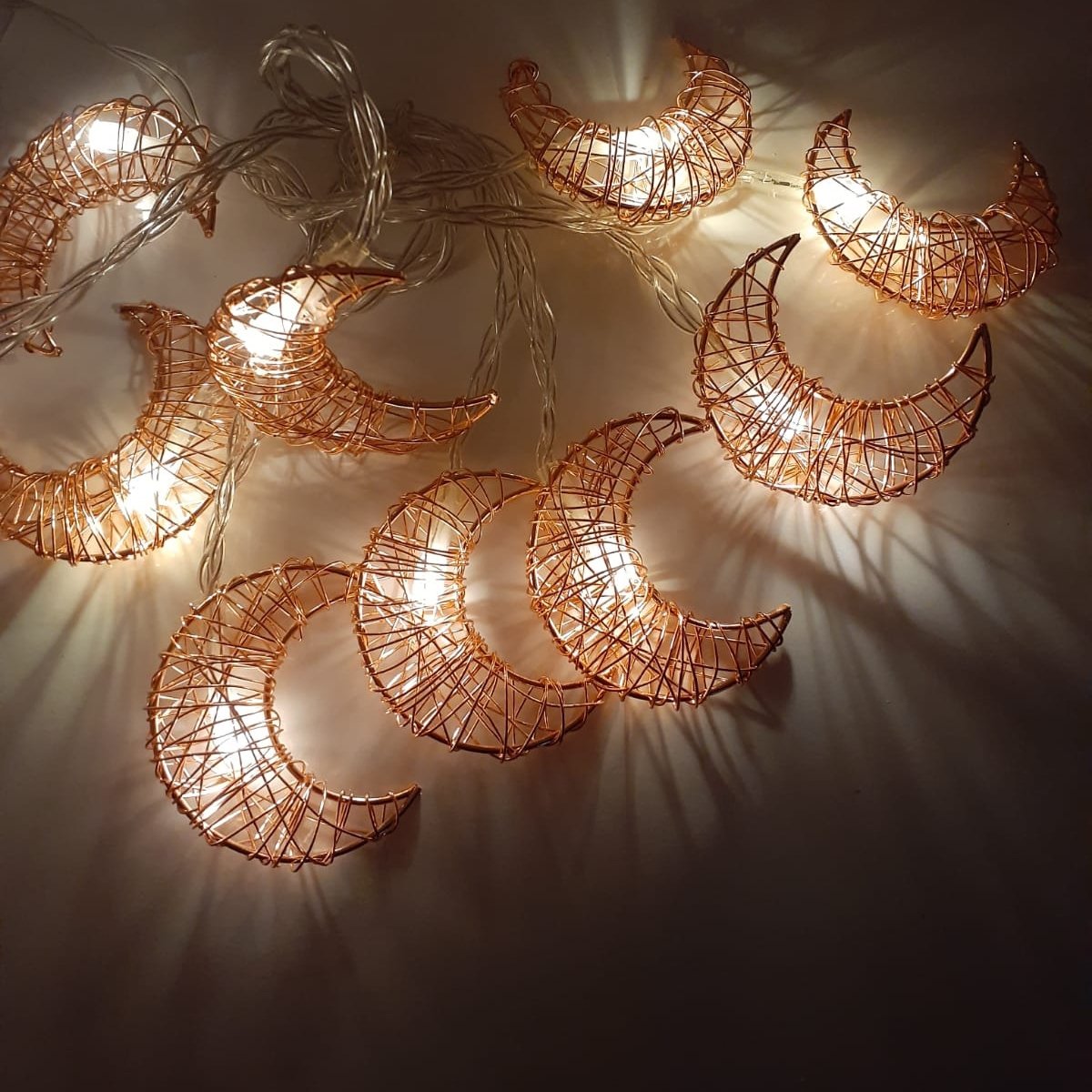 Metal Ay 10'lu 2 Metre Şerit Led Lamba Rose Gold