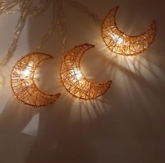 Metal Ay 10'lu 2 Metre Şerit Led Lamba Rose Gold