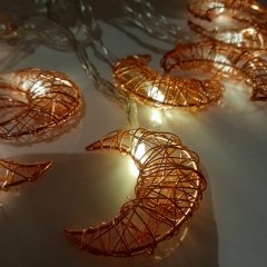 Metal Ay 10'lu 2 Metre Şerit Led Lamba Rose Gold