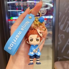 Anime Demon Slayer Figür İblis Avcısı Tanjiro Kamado Figür Anahtarlık Çanta Aksesuarı Süsü