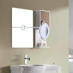 Makyaj Aynası Vakumlu Ahtapot Kollu Dönebilen ve Led Lambalı 10x Zoomlu