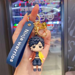 Anime Demon Slayer Figür İblis Avcısı Giyu Tomioka Figür Anahtarlık Çanta Aksesuarı Süsü