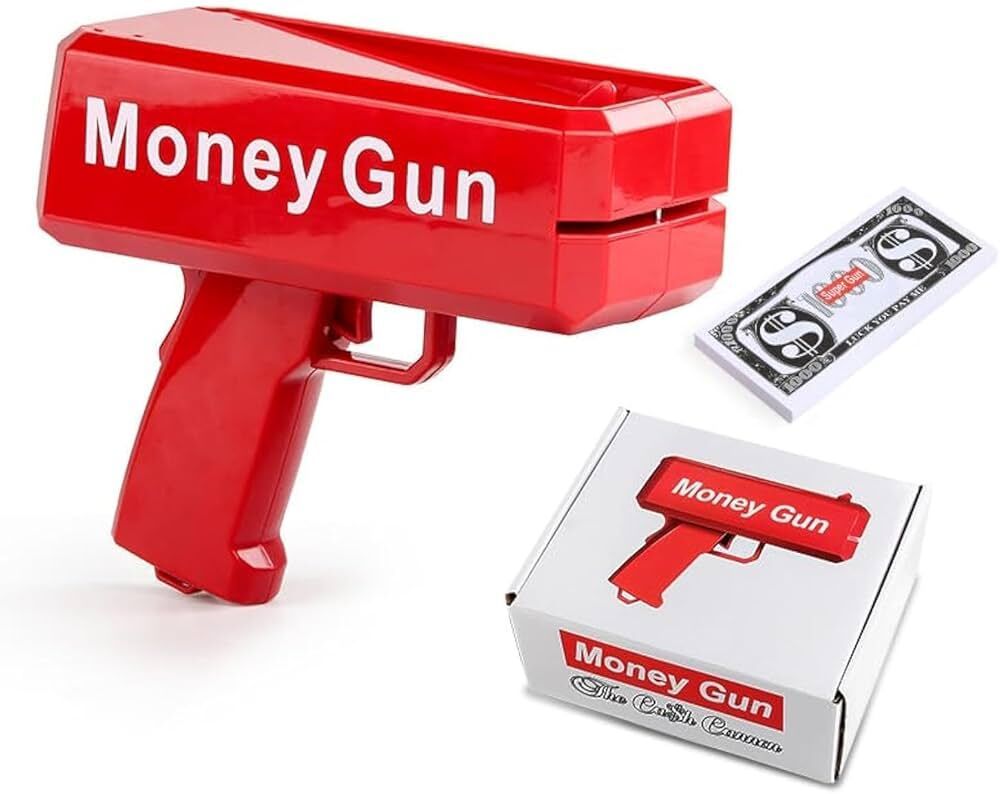 Para Tabancası Super Money Gun Para Saçma Tabancası Düğün Kına Parti Tabancası