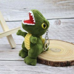 Yeşil Dinazor Anahtarlık Çanta Süsü Peluş Dinozor Anahtarlık