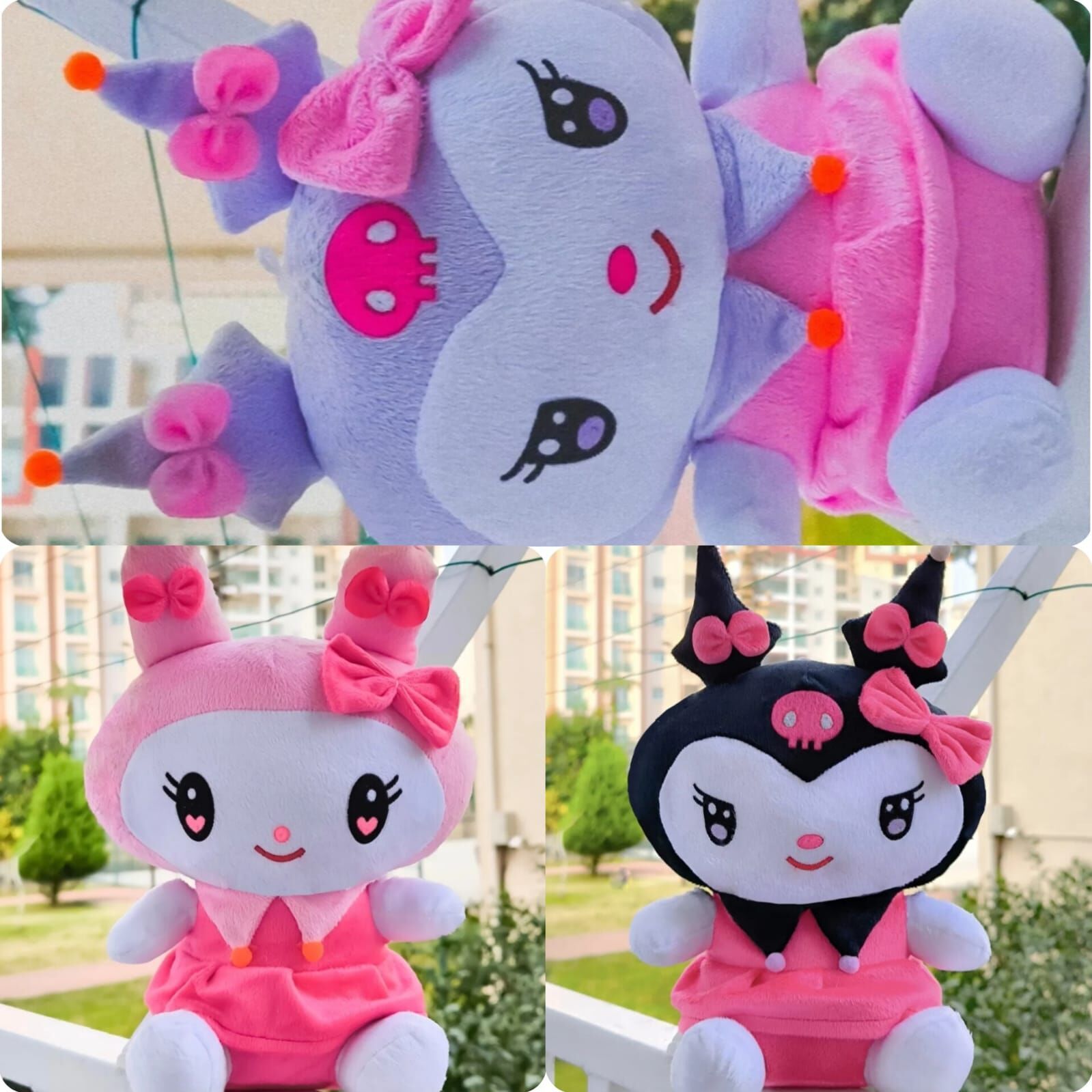 Sanrio Kuromi Peluş Oyuncak 30 Cm