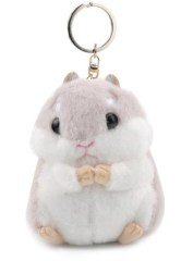 Gri Hamster Anahtarlık Çanta Süsü Peluş Anahtarlık