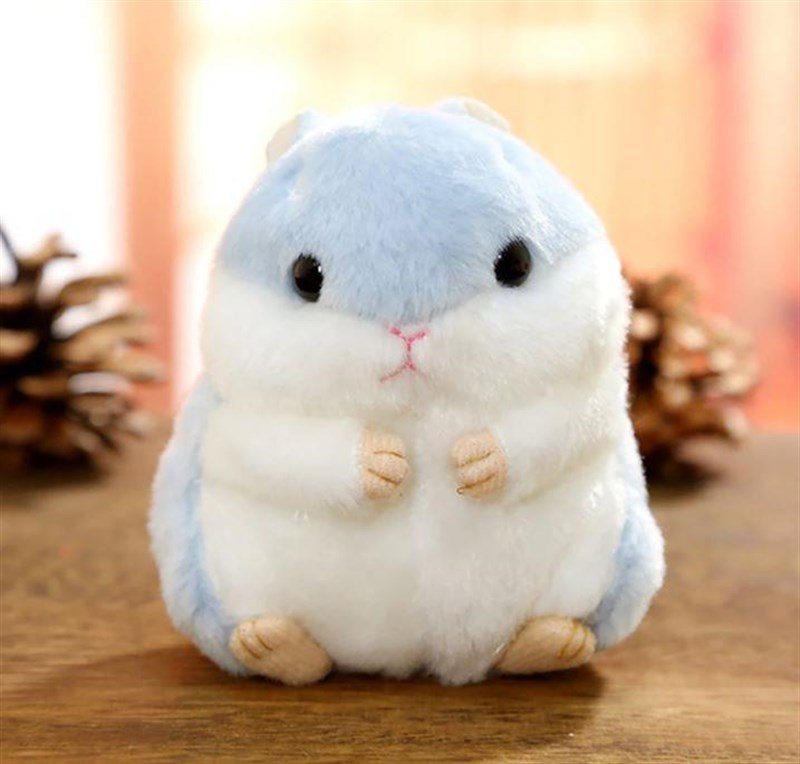 Mavi Hamster Anahtarlık Çanta Süsü Peluş Anahtarlık