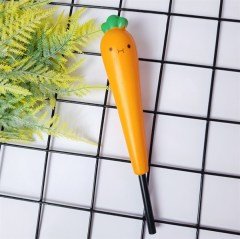 Sevimli Havuç Squishy Jel Mürekkep Kalem