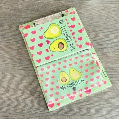 Paketli Avokado Sekreterlik Defter Kalemlik Hediye Seti