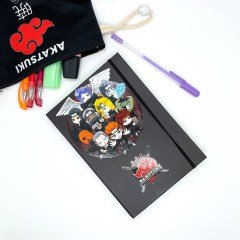 Akatsuki Tasarımlı Lastikli Defter