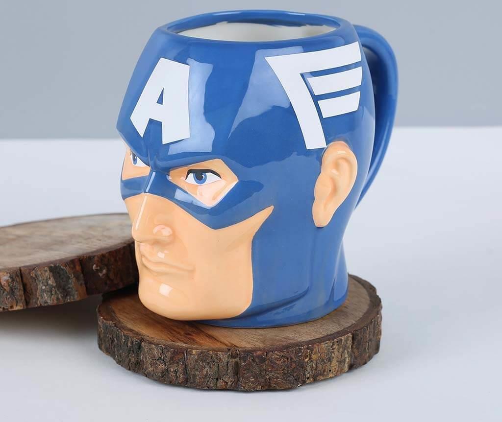 Kaptan Amerika 3D Kupa Bardak Büyük Boy