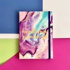 Hayallerinin Peşinden Git Tasarımlı Lastikli Defter