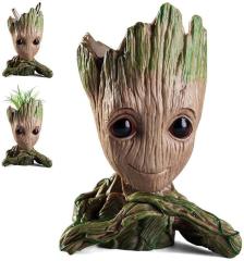 Galaksinin Koruyucuları Baby Groot Figür Elleri Çenesinde Saksı Kalemlik