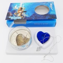 Gerçek İstiridye İçinde İnci Takı Seti