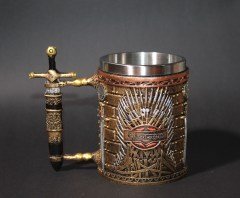Game Of Thrones Paslanmaz Çelik Kupa Bardak 3 Boyutlu 380 Ml