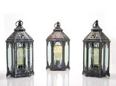 Altıgen Kafesli Ampul Ledli Lamba