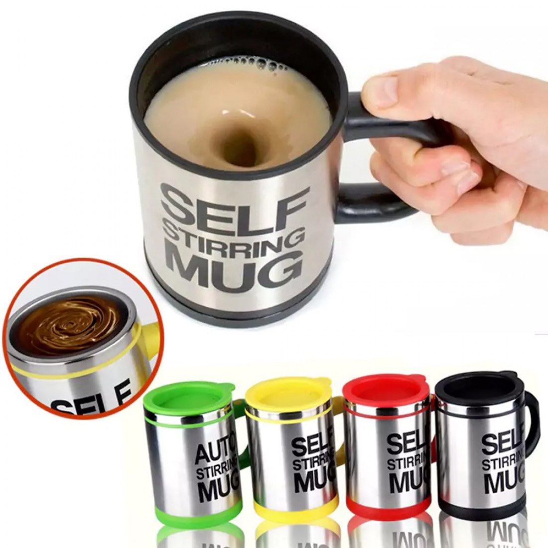 Karıştırıcı Mikser Kupa Self Mug Kupa Bardak
