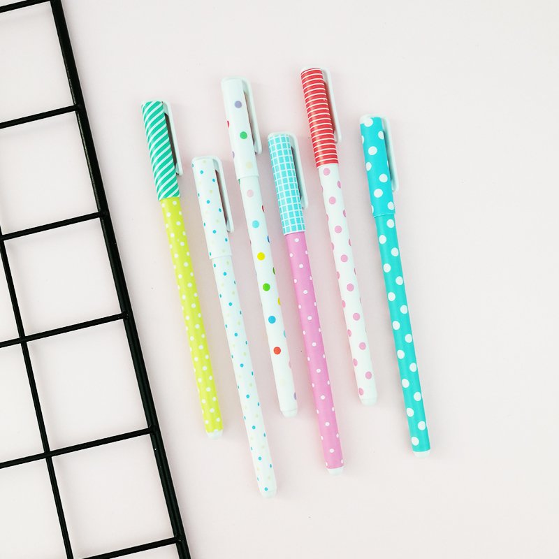 Puantiyeli 6'lı Set Tükenmez Kalem