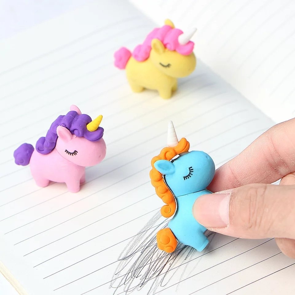 Renkli Unicorn Silgi