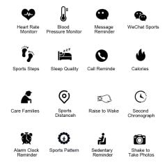 F9 Akıllı Saat Bayan Erkek Spor Saati Metal Kordon IP68 Su Geçirmez Bileklik