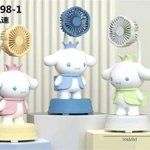 Sanrio Cinnamoroll Şarjlı Fan Masa Üstü Fan