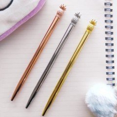 Tükenmez Kalem Metalik Renk Ananas