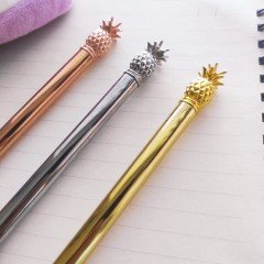 Tükenmez Kalem Metalik Renk Ananas