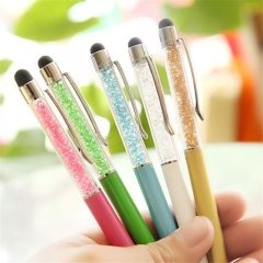 Kristal Taşlı Stylus & Tükenmez Kalem
