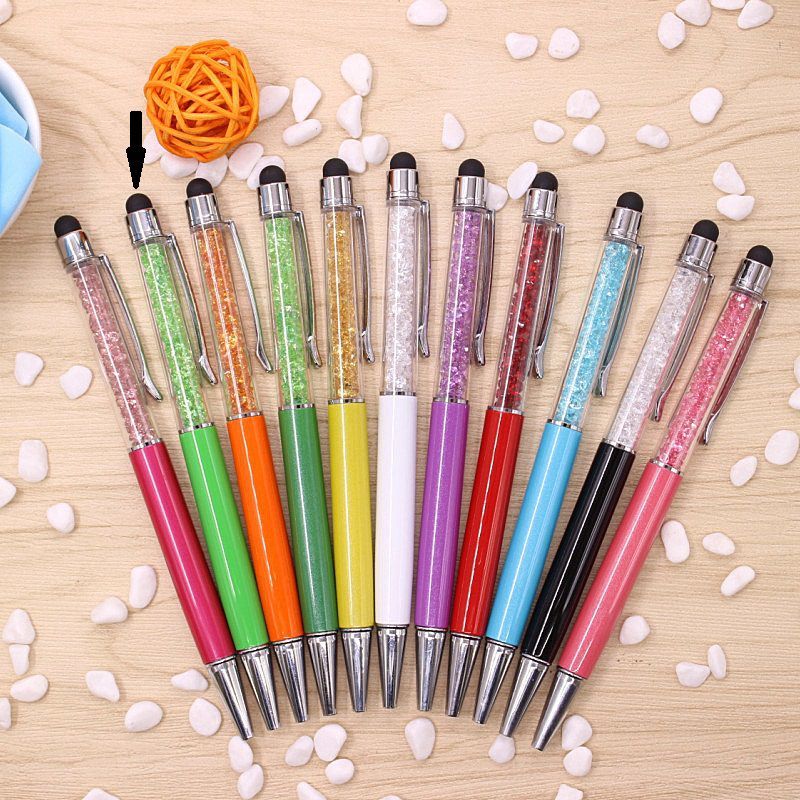 Kristal Taşlı Stylus & Tükenmez Kalem