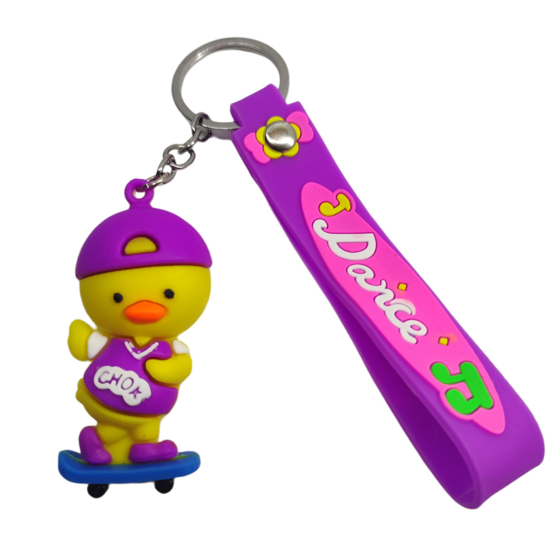 Sevimli Kaykaycı Civciv Anahtarlık Çanta Aksesuarı Süsü