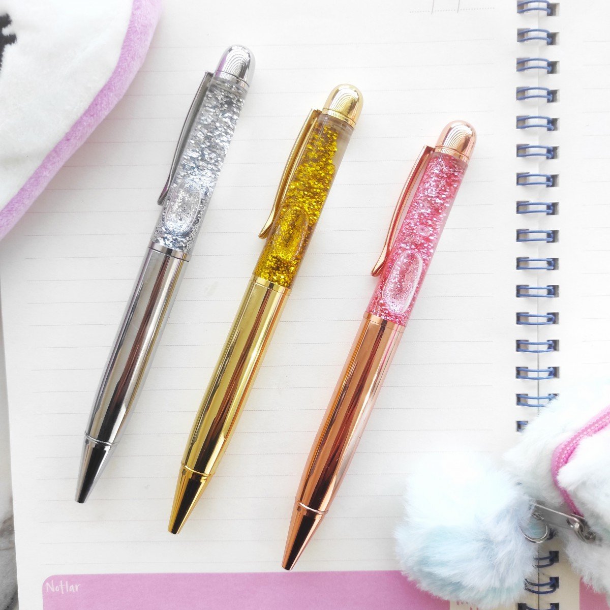 Simli Sulu Tükenmez Kalem